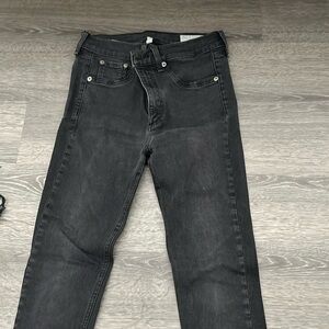 Rag & Bone Washed Black Commodore Jeans Size 28